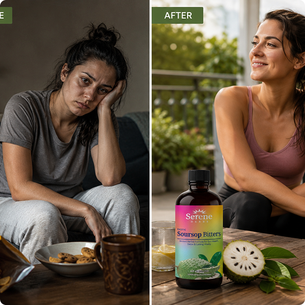 Serene Herbs Soursop Bitters Liquid | Gut Cleanse, Detox & Immune Support